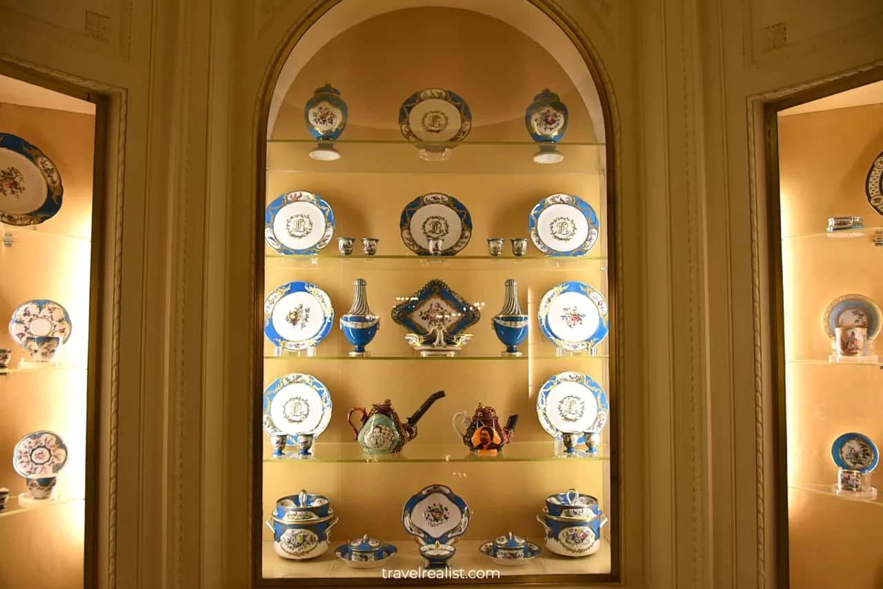 Items in French Porcelain Room in Hillwood Estate in D.C., United States