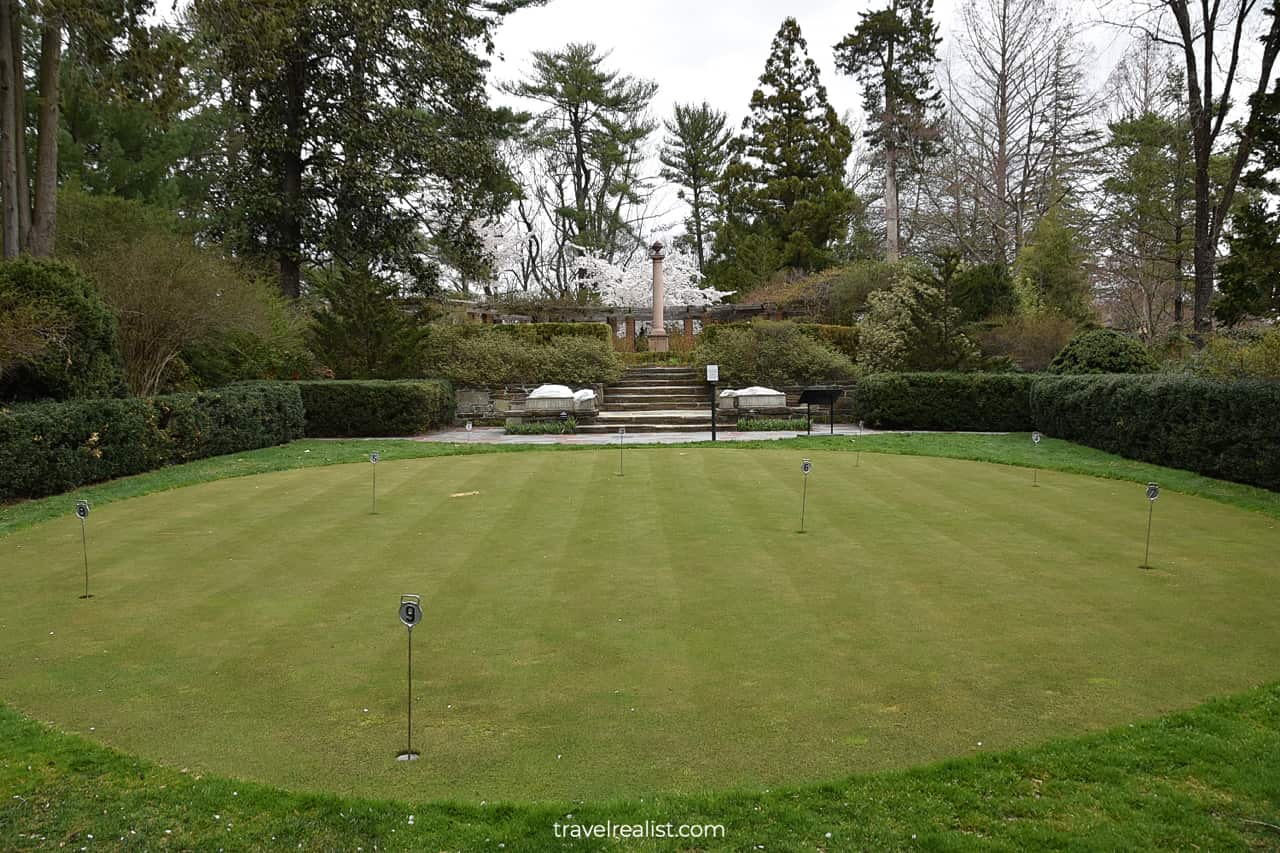Putting Green in Hillwood Estate in D.C., United States