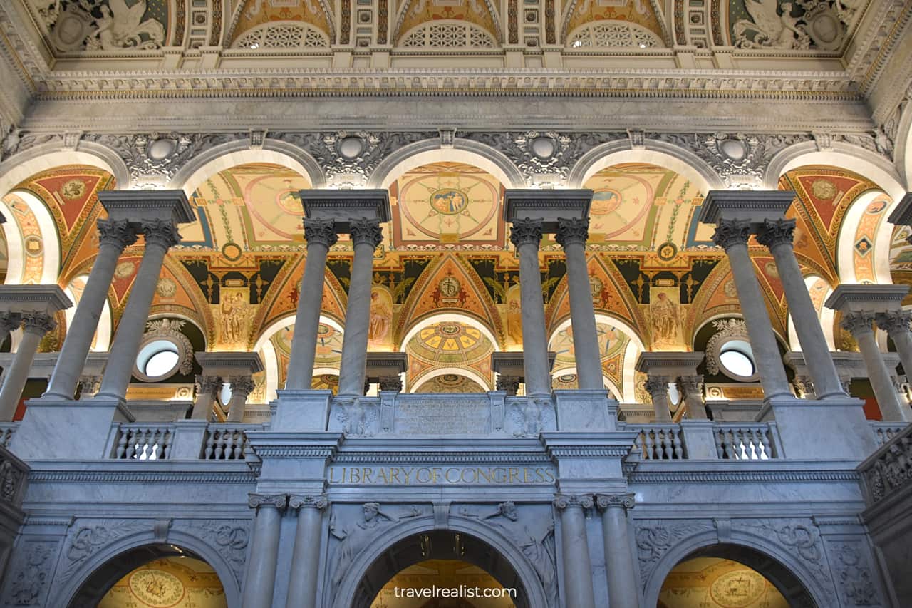 Great Hall in Library of Congress in Washington, D.C., United States