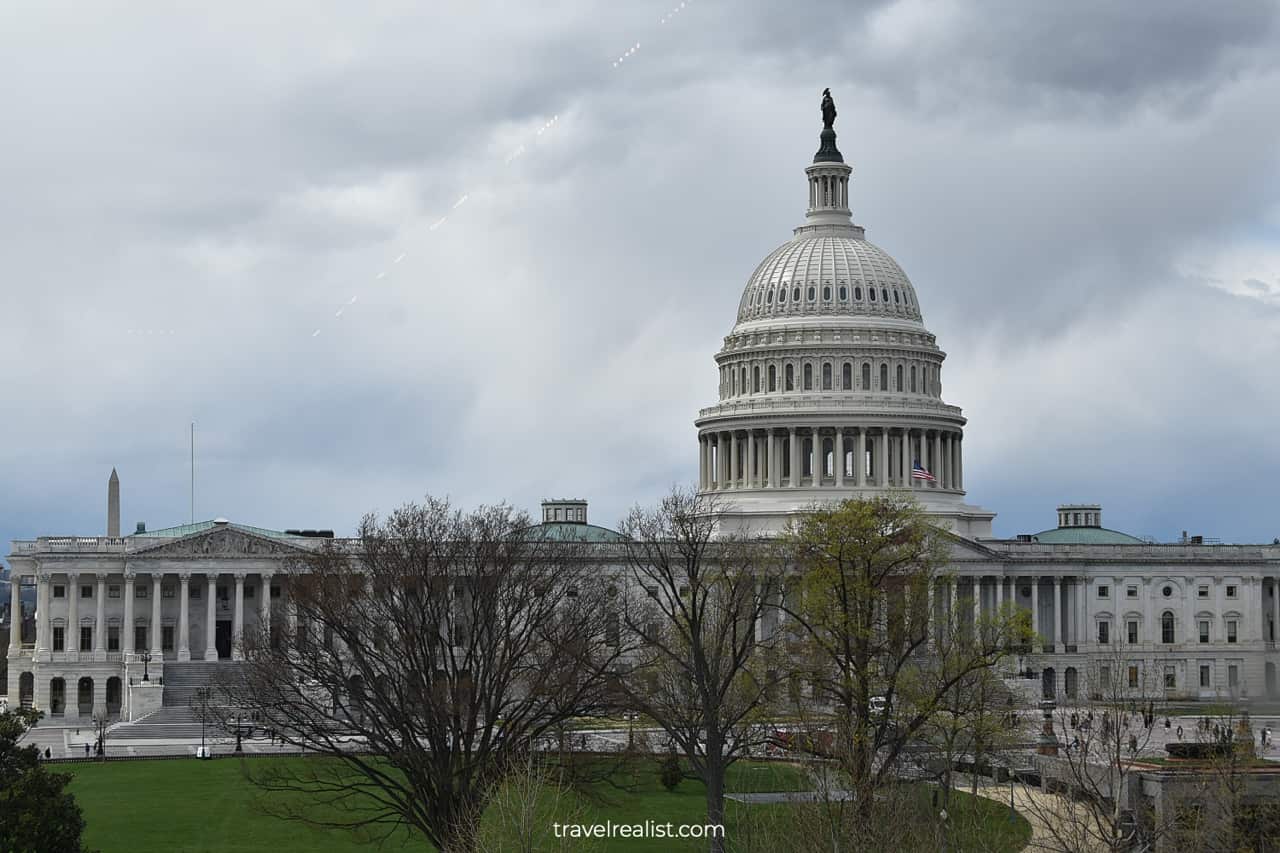 United States Capitol view from Thomas Jefferson Building in Washington, D.C., United States