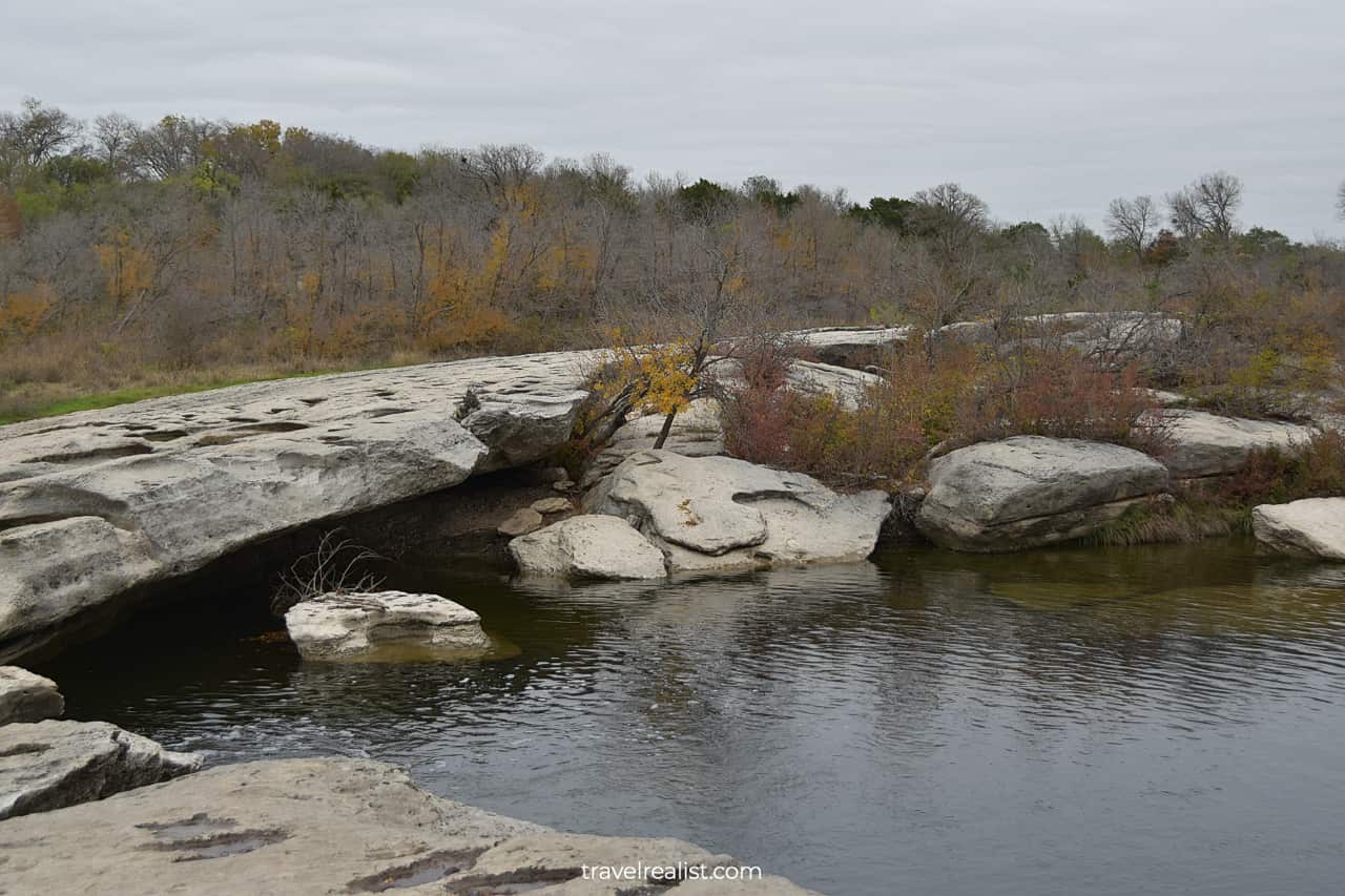 Upper Falls in McKinney Falls State Park in Austin, Texas, US, one of best places to visit in Texas Hill Country
