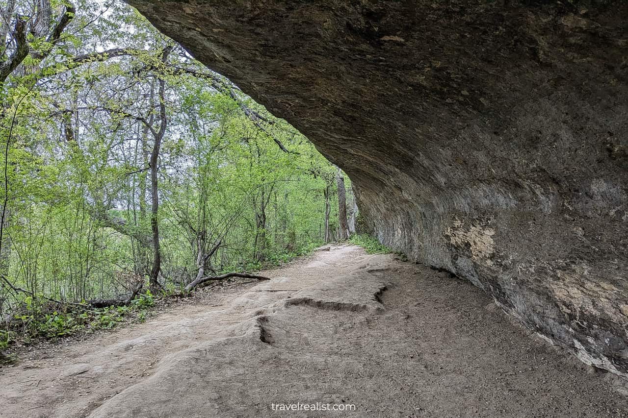 Rock Shelter in McKinney Falls State Park in Austin, Texas, US