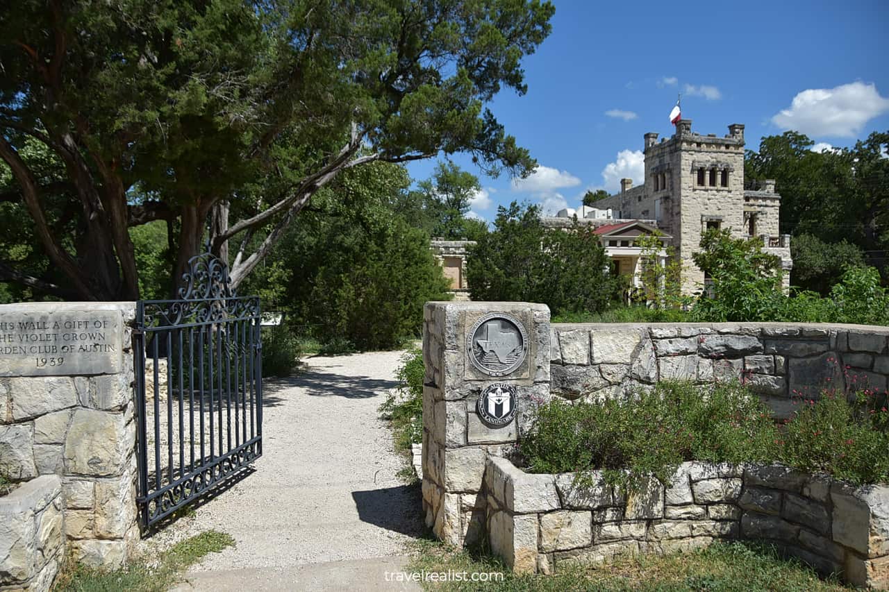 Gate to Elisabet Ney Museum in Austin, Texas, US