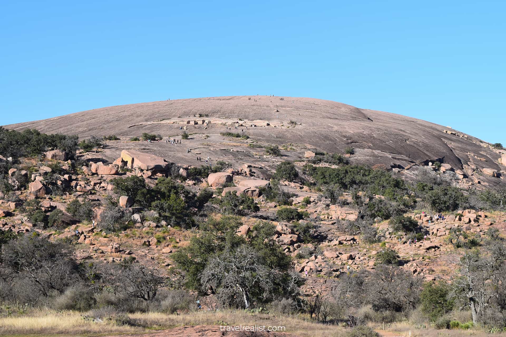 Enchanted Rock summit in Enchanted Rock State Natural Area, Texas, US