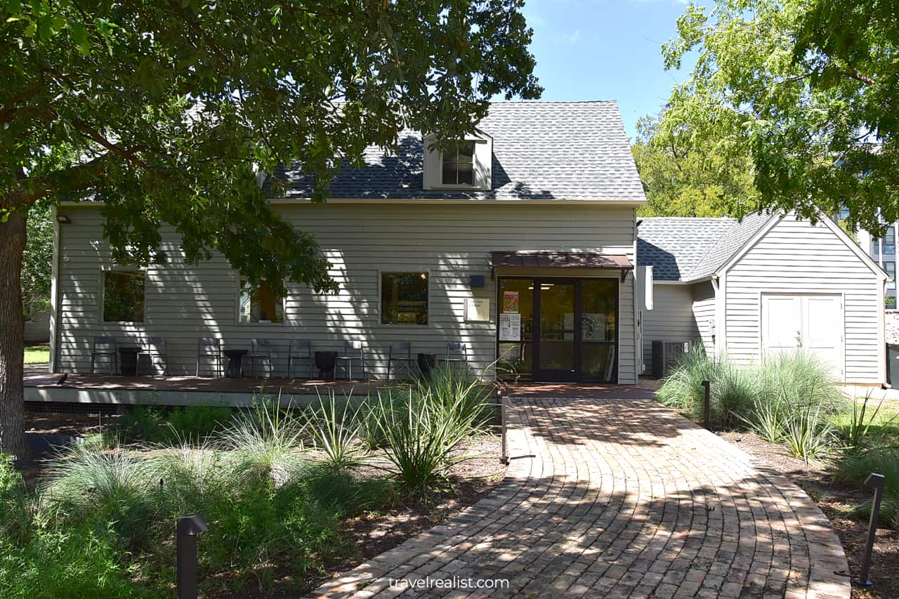 Visitors Center in French Legation State Historic Site in Austin, Texas, US