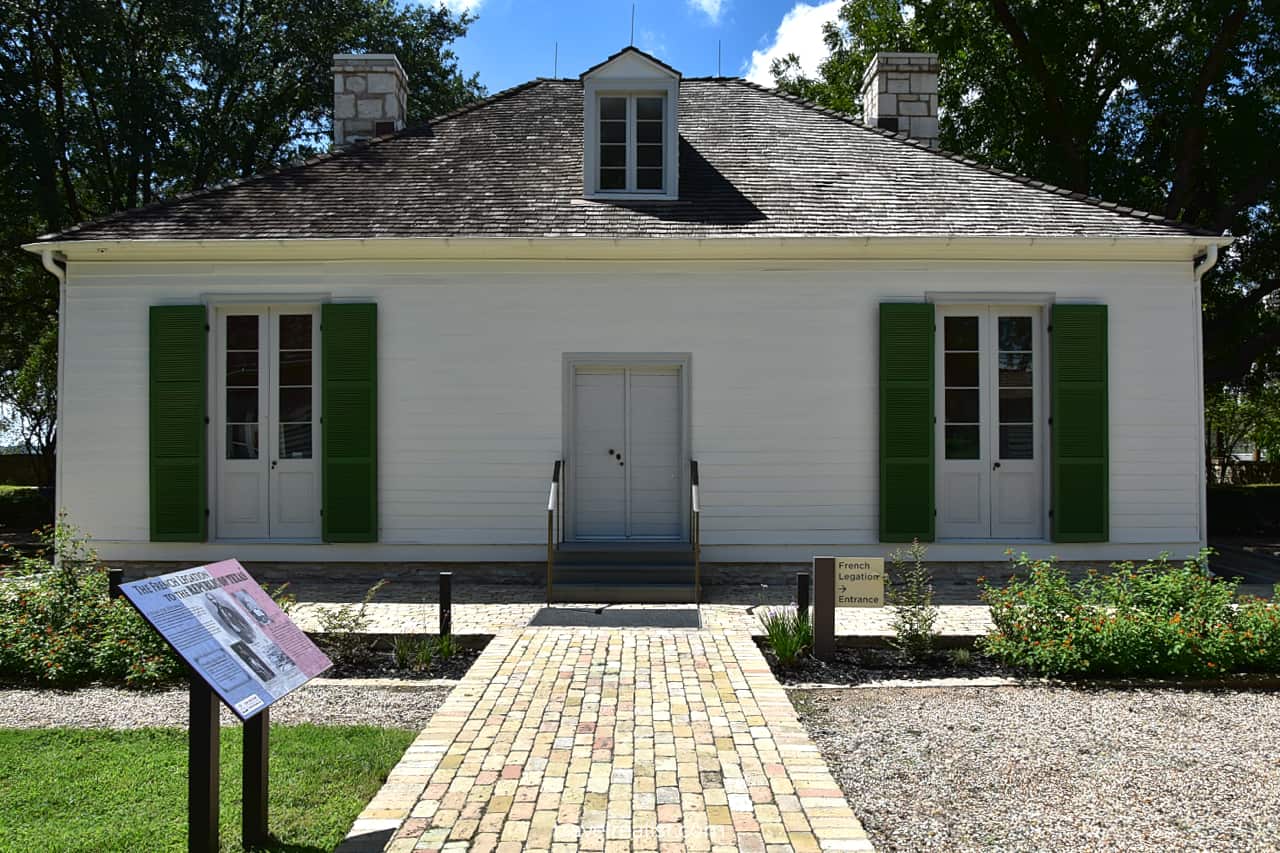 The French Legation House in French Legation State Historic Site in Austin, Texas, US