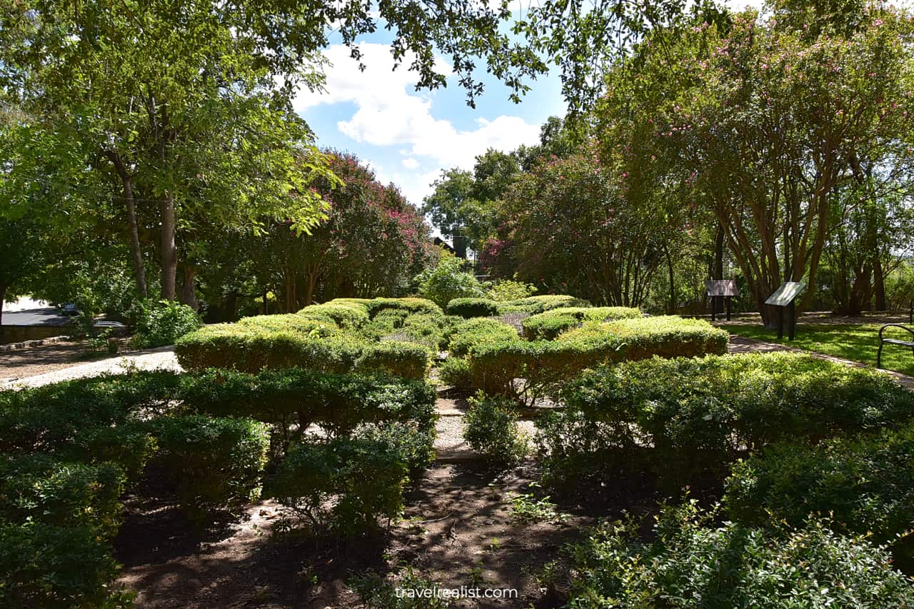 Grounds of French Legation State Historic Site in Austin, Texas, US