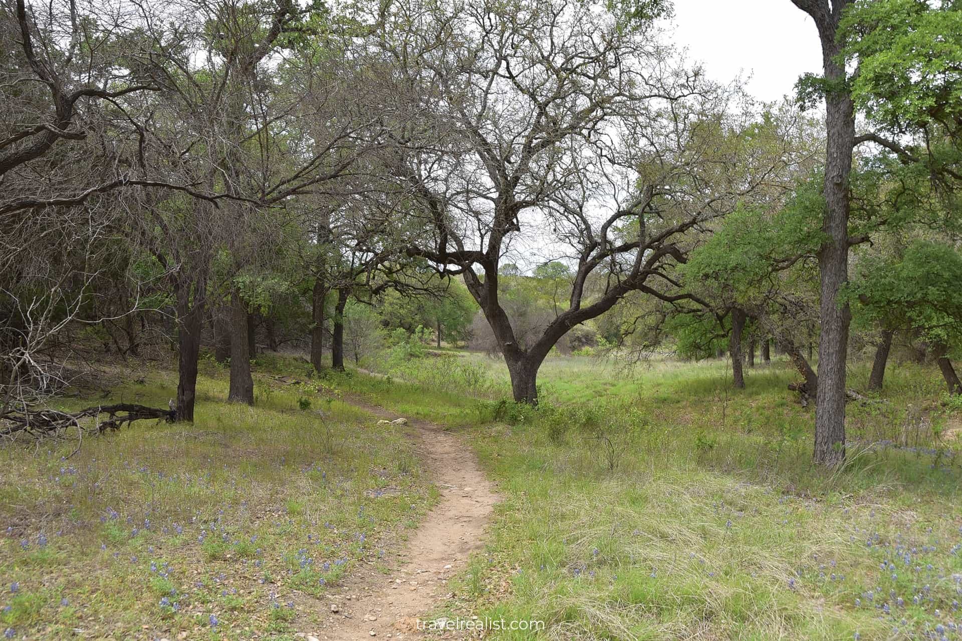 Cottontail Loop in Grelle Recreation Area, Spicewood, Texas, US