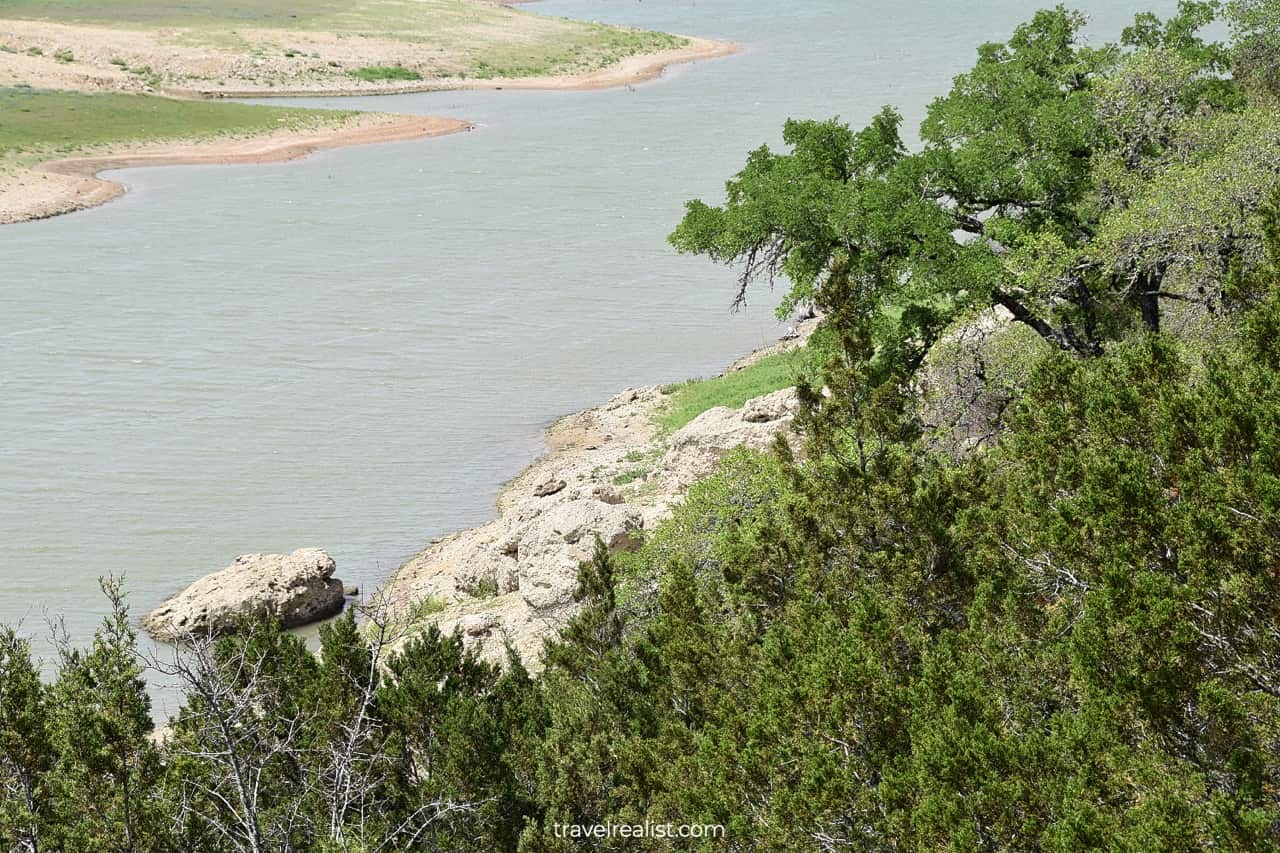 Lake views in Grelle Recreation Area, Spicewood, Texas, US