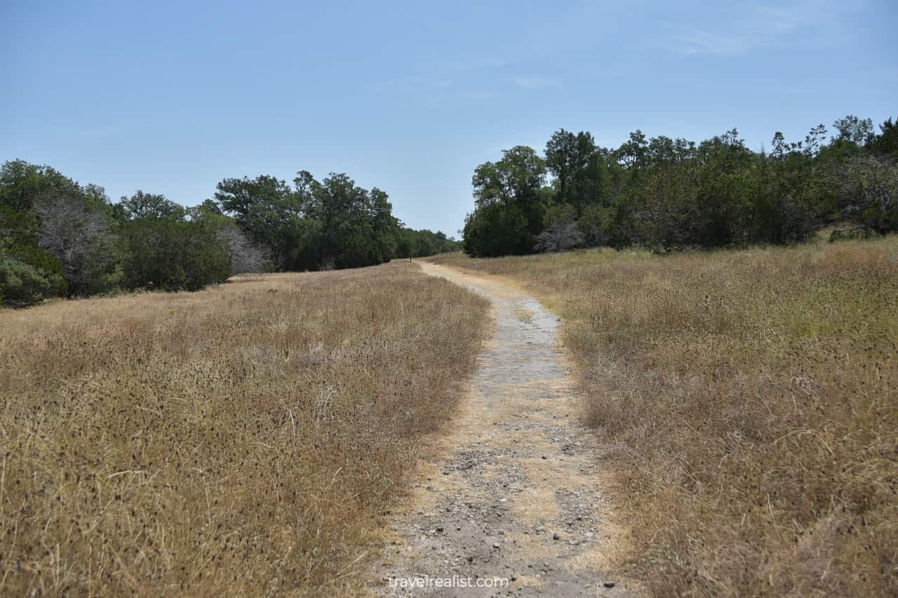 River Overlook Trail in Guadalupe River State Park near San Antonio, Texas, US
