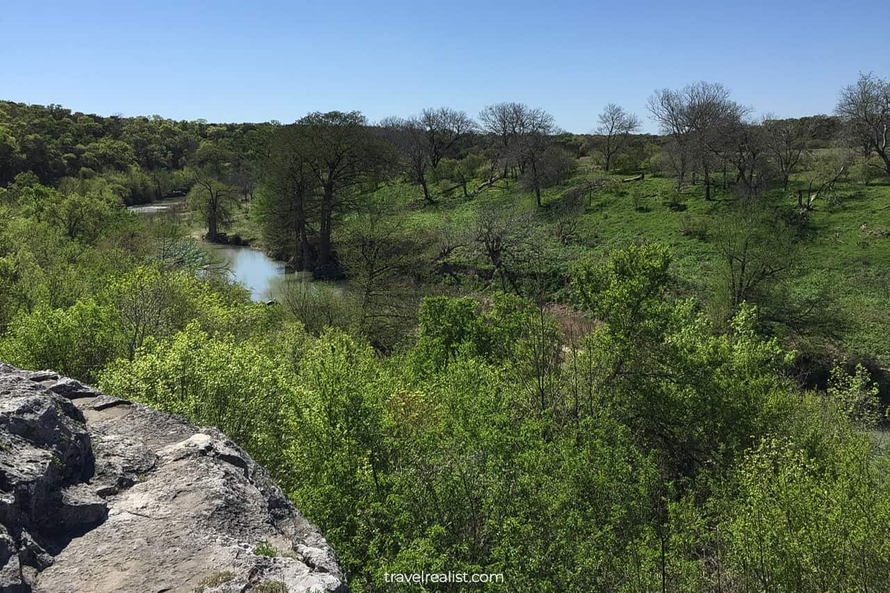 River Overlook in Guadalupe River State Park near San Antonio, Texas, US