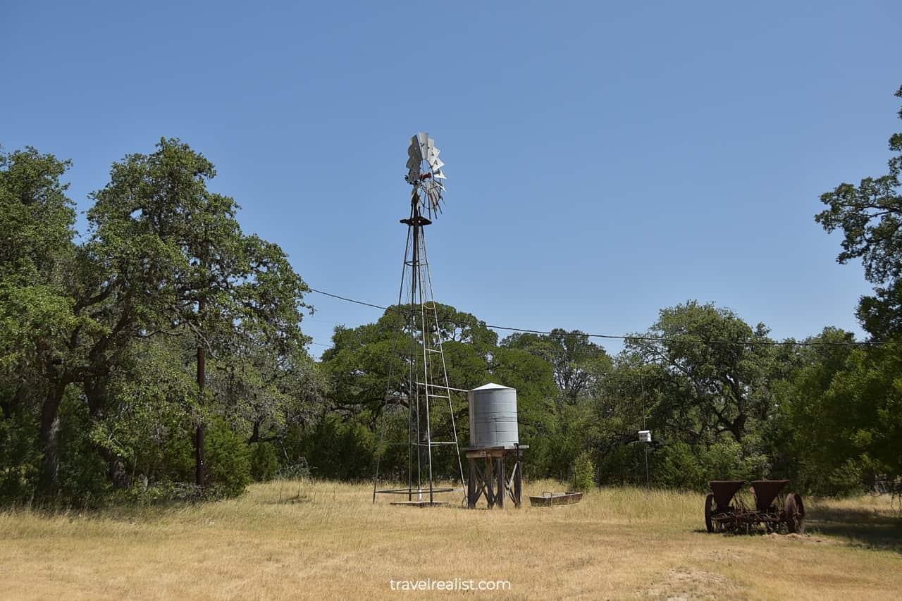 Windpump in Honey Creek State Natural Area near San Antonio, Texas, US