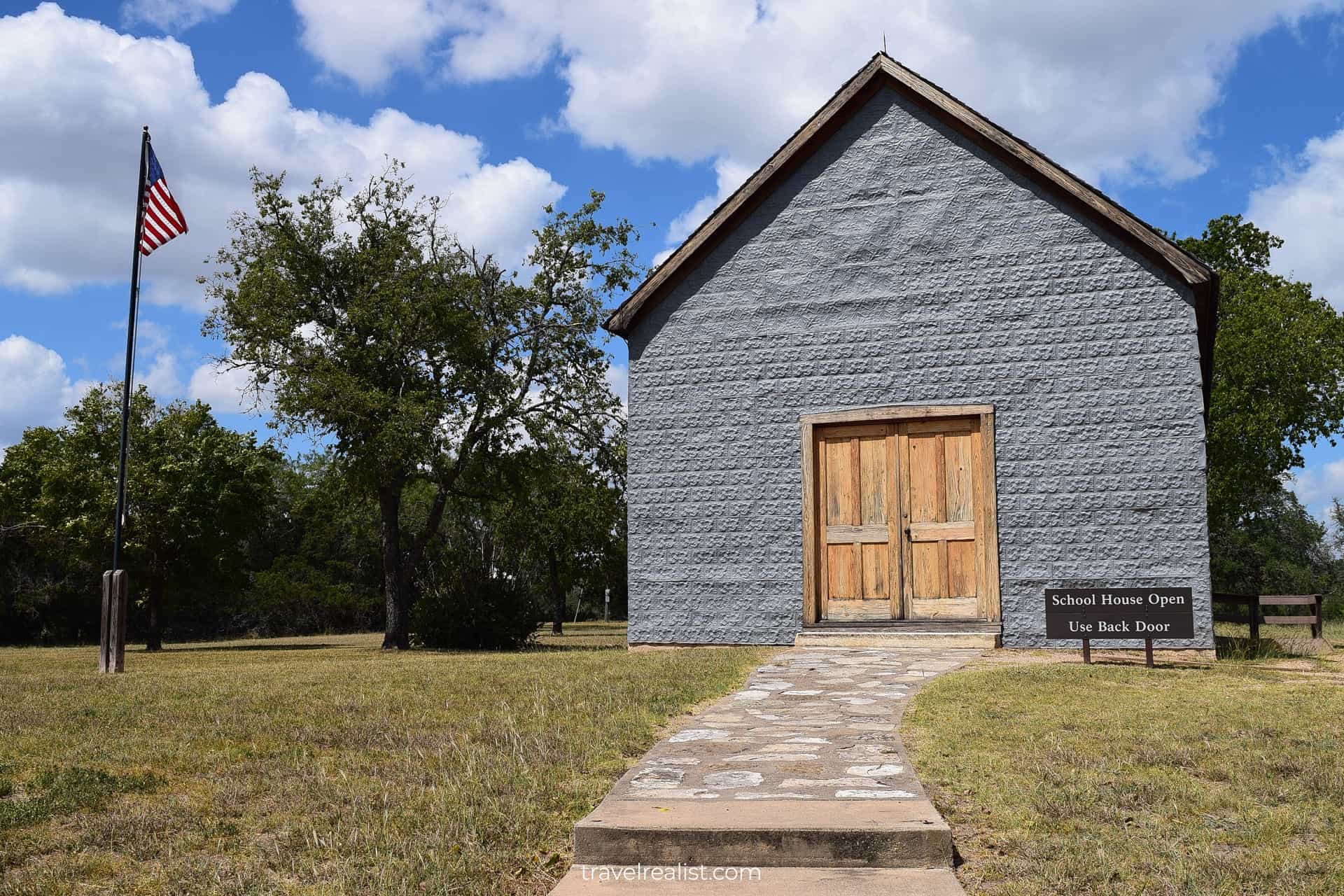 Junction school in Lyndon B. Johnson National Historical Park, Texas, US
