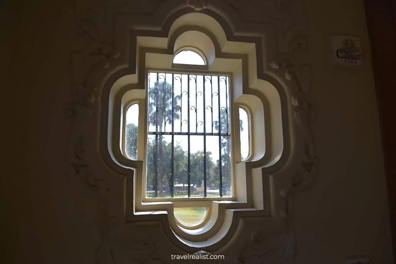 Window in Driscoll Villa in The Contemporary Austin Laguna Gloria in Texas, US