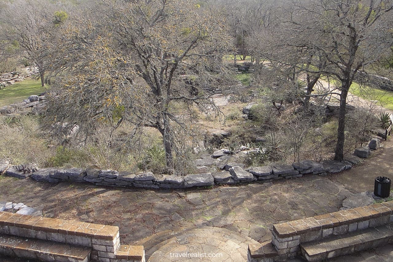 View from CCC Observation Tower in Longhorn Cavern State Park, Texas, US