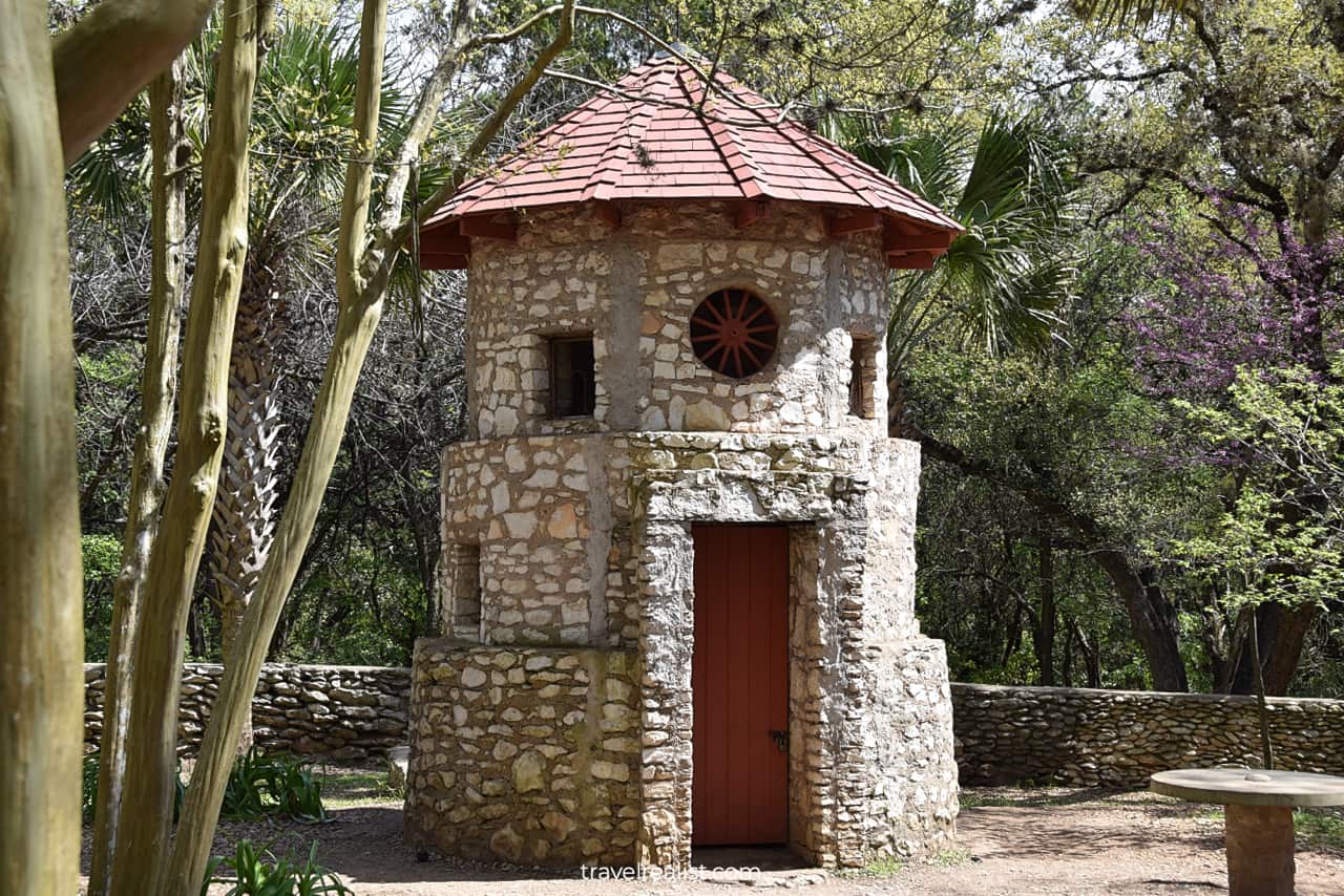 Tower in Mayfield Park and Nature Preserve in Austin, Texas, US