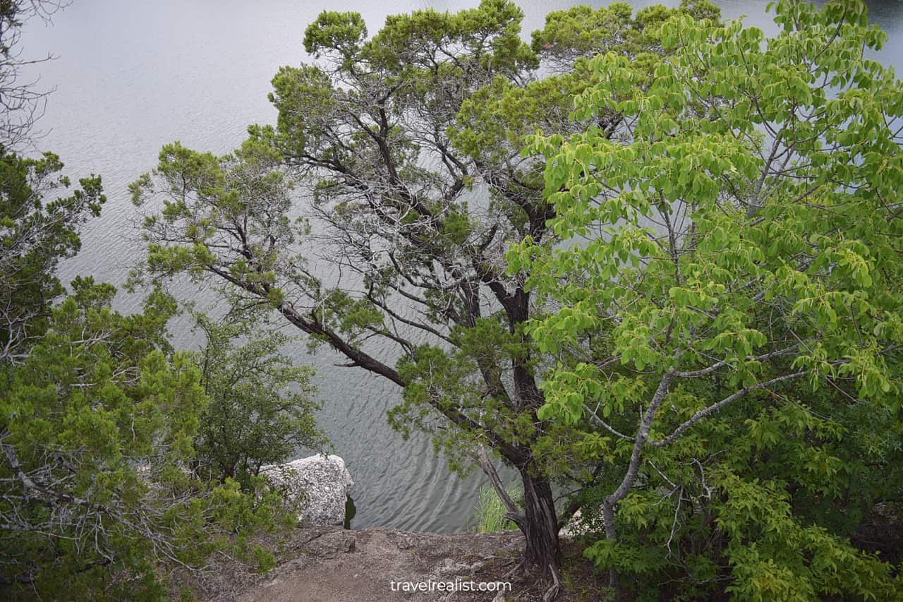 Lakeview from Bee Ledge in Meridian State Park, Texas, US