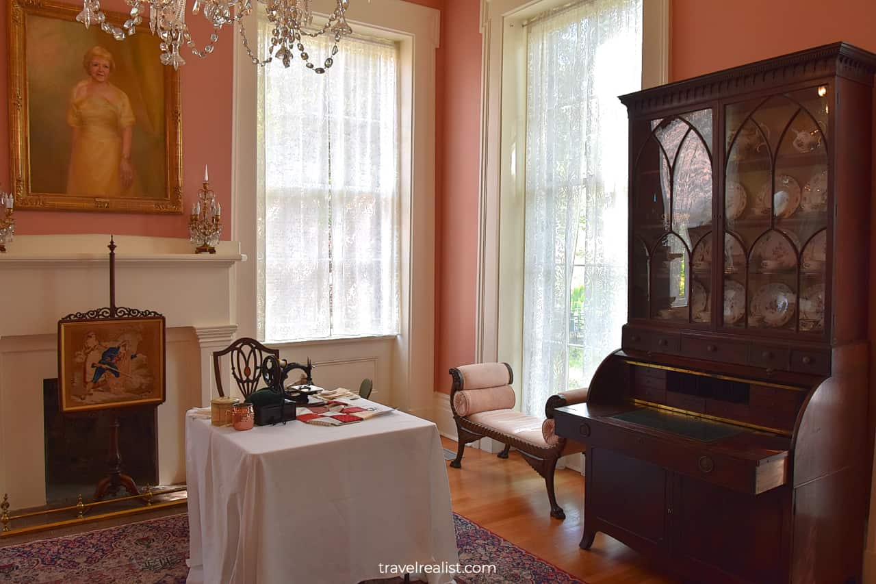 Front Parlor at Neill-Cochran House Museum in Austin, Texas, US