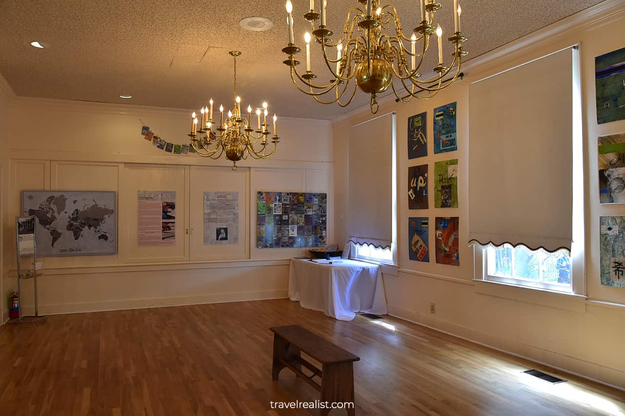 Exhibit Room at Neill-Cochran House Museum in Austin, Texas, US