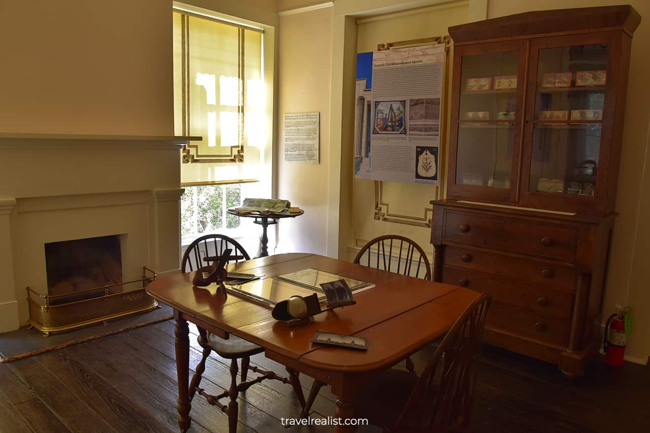 Upstairs Exhibit Room at Neill-Cochran House Museum in Austin, Texas, US