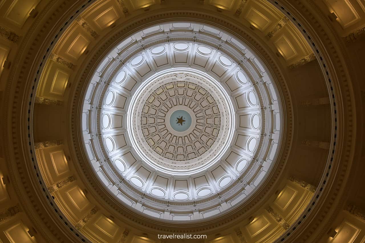 Dome in Texas Capitol Building in Austin, Texas, US
