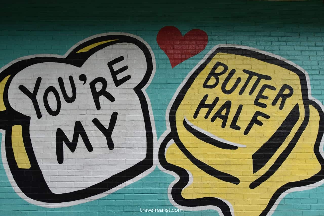 You're My Butter Half mural in Austin, Texas, US