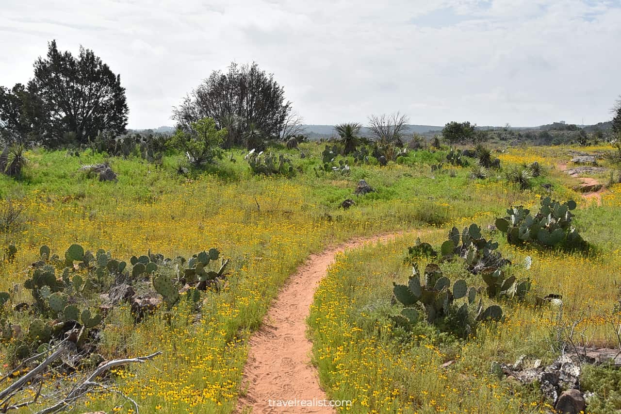 Lower and Upper Fisherman's Trails in Inks Lake State Park in Texas, US