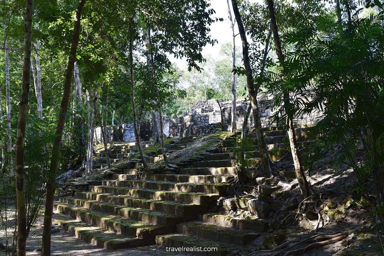 Mayan structure in Calakmul, Mexico