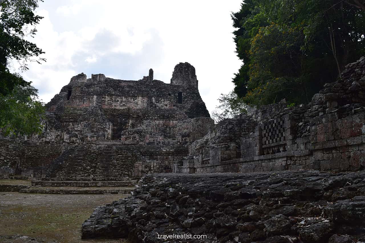 Structures in Becan, Mexico