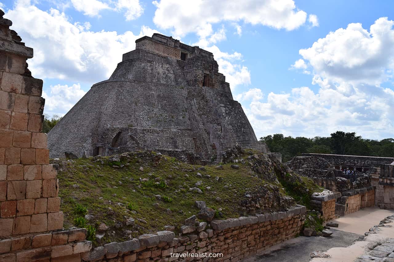 Impressive Pyramid of the Magician in Uxmal, Mexico
