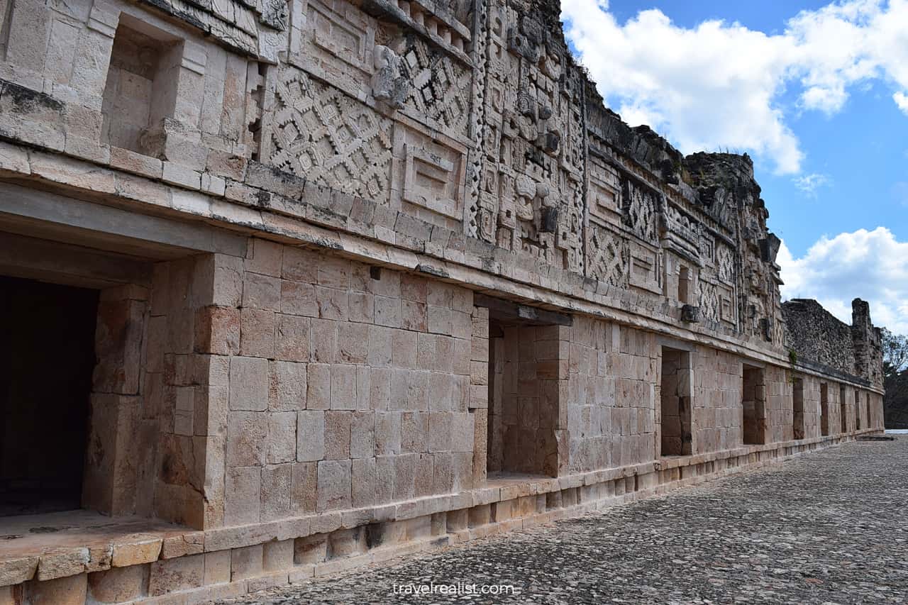 Nunnery structure in Uxmal, Mexico