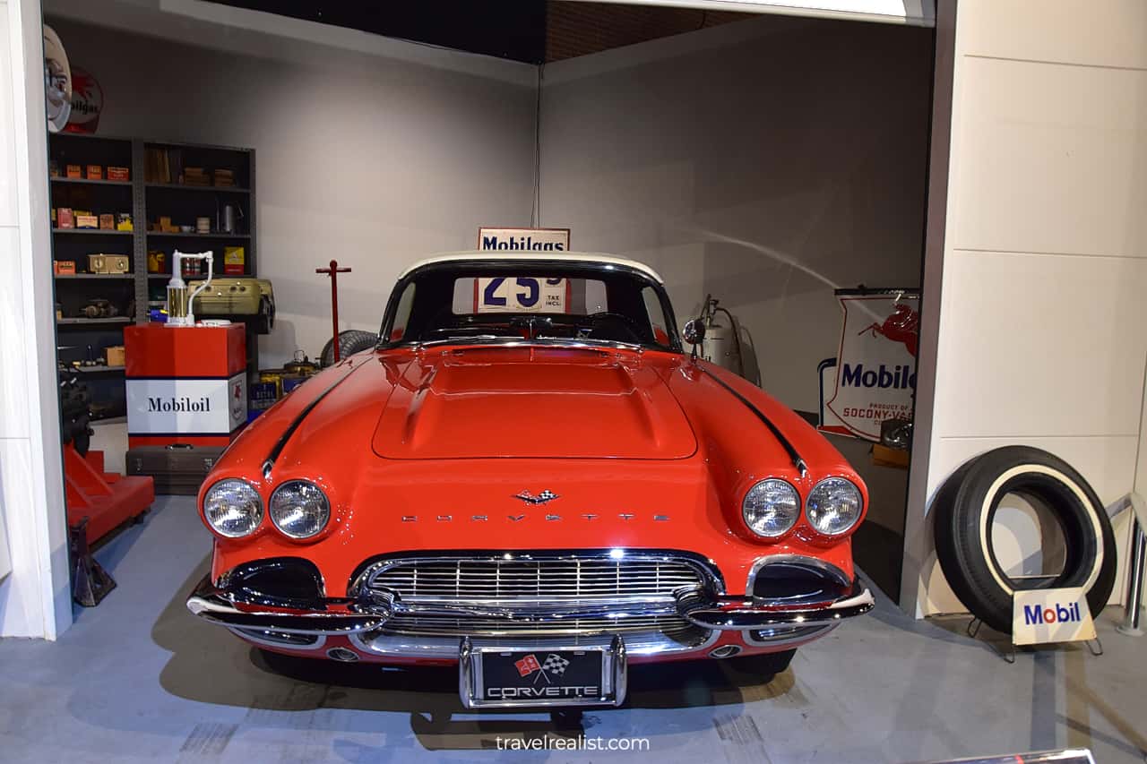 1950s Corvette in National Corvette Museum, Bowling Green, Kentucky, US