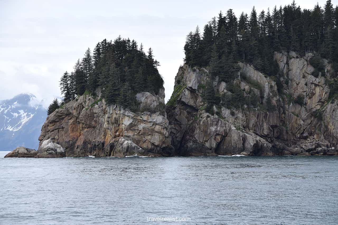 Fox island in Resurrection Bay, Alaska, US