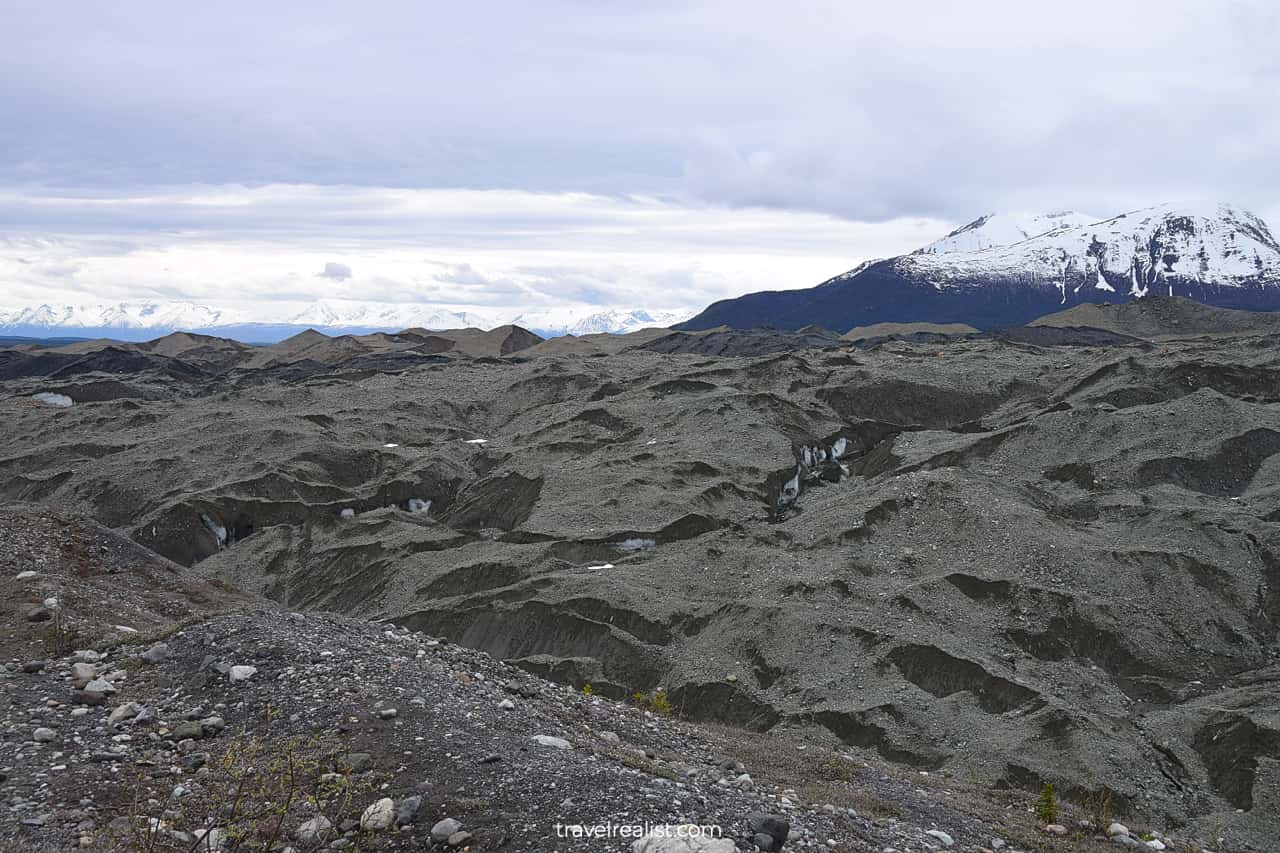 Glacier work on display in Wrangell-St. Elias National Park & Preserve, Alaska, US