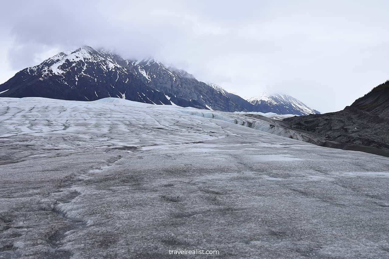 Root Glacier views in Wrangell-St. Elias National Park & Preserve, Alaska, US