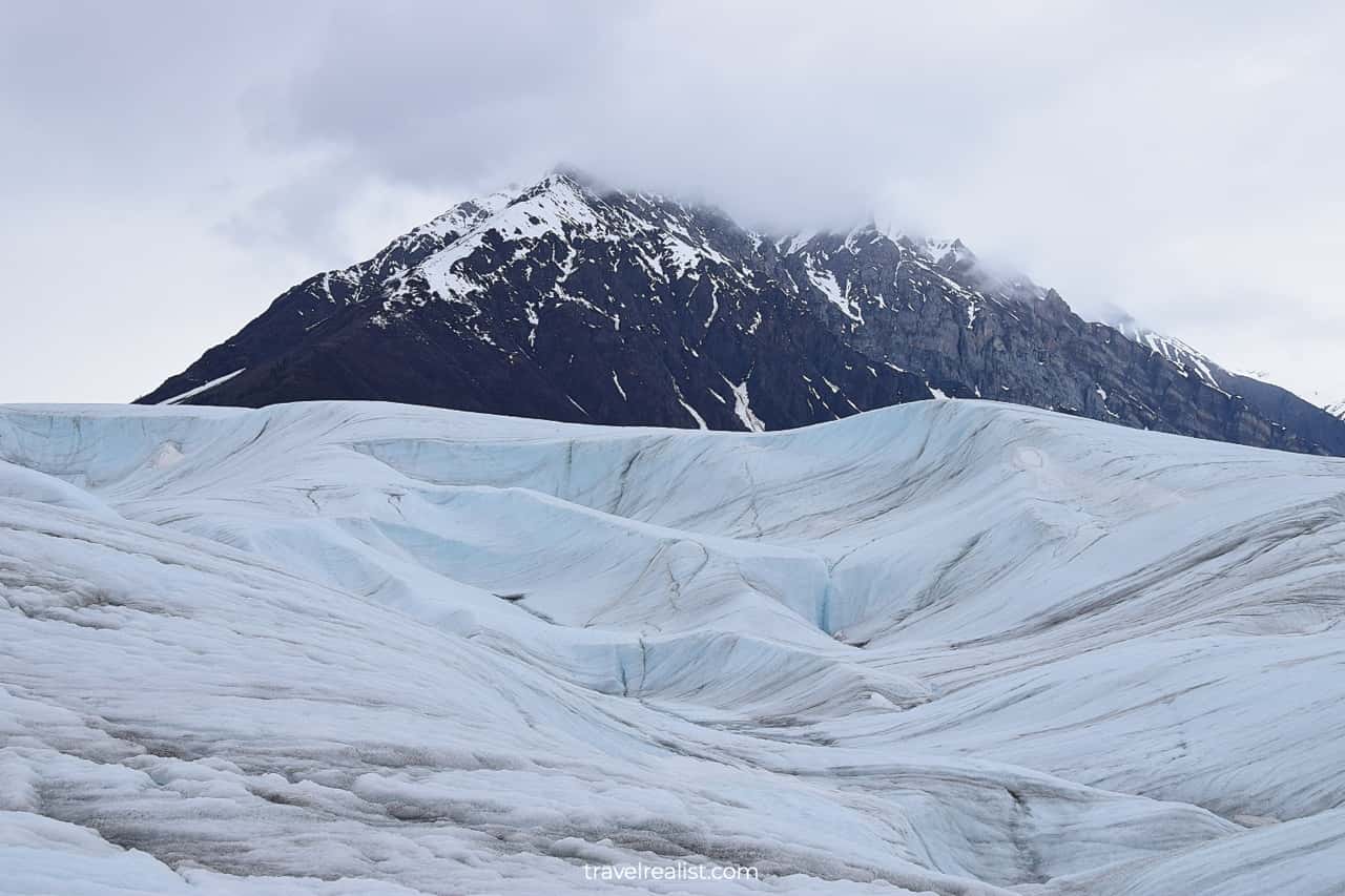 Root Glacier up-close in Wrangell-St. Elias National Park & Preserve, Alaska, US