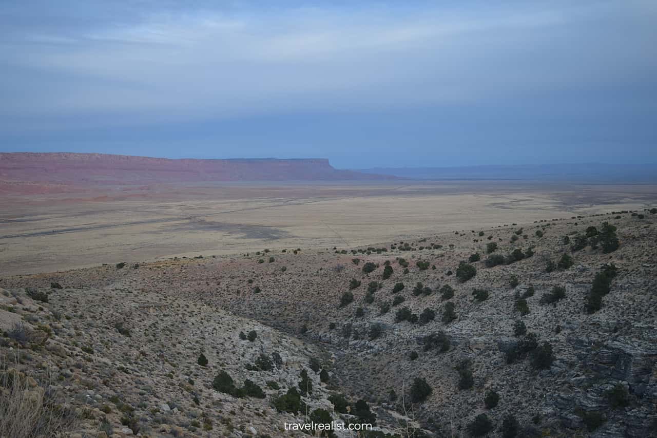 Vermillion Cliffs views in Arizona, US