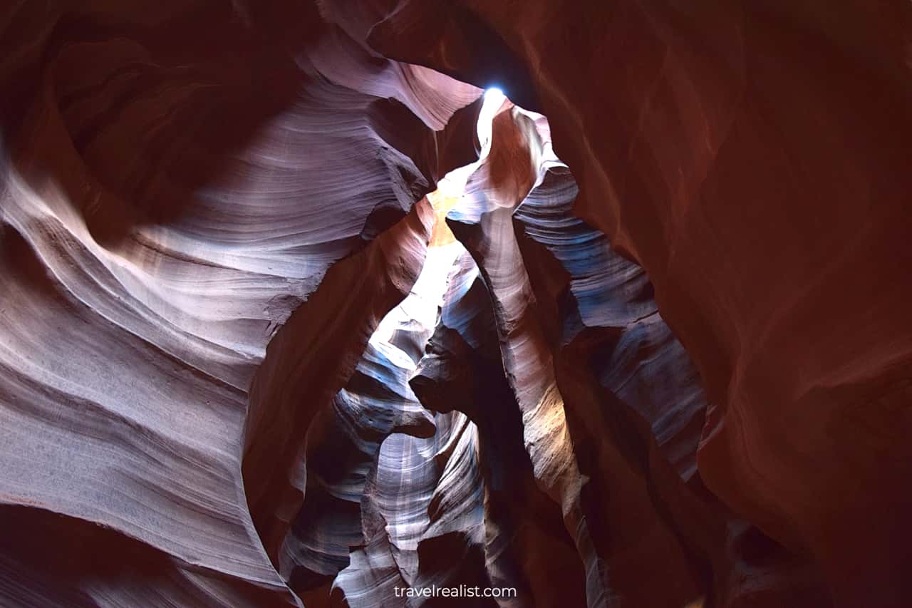 Canyon's exit in Antelope Canyon, Arizona, US