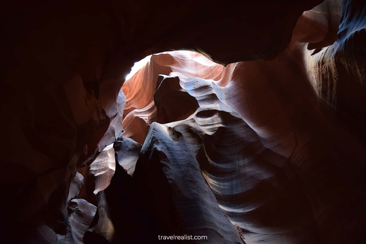 Bear formation in Antelope Canyon, Arizona, US