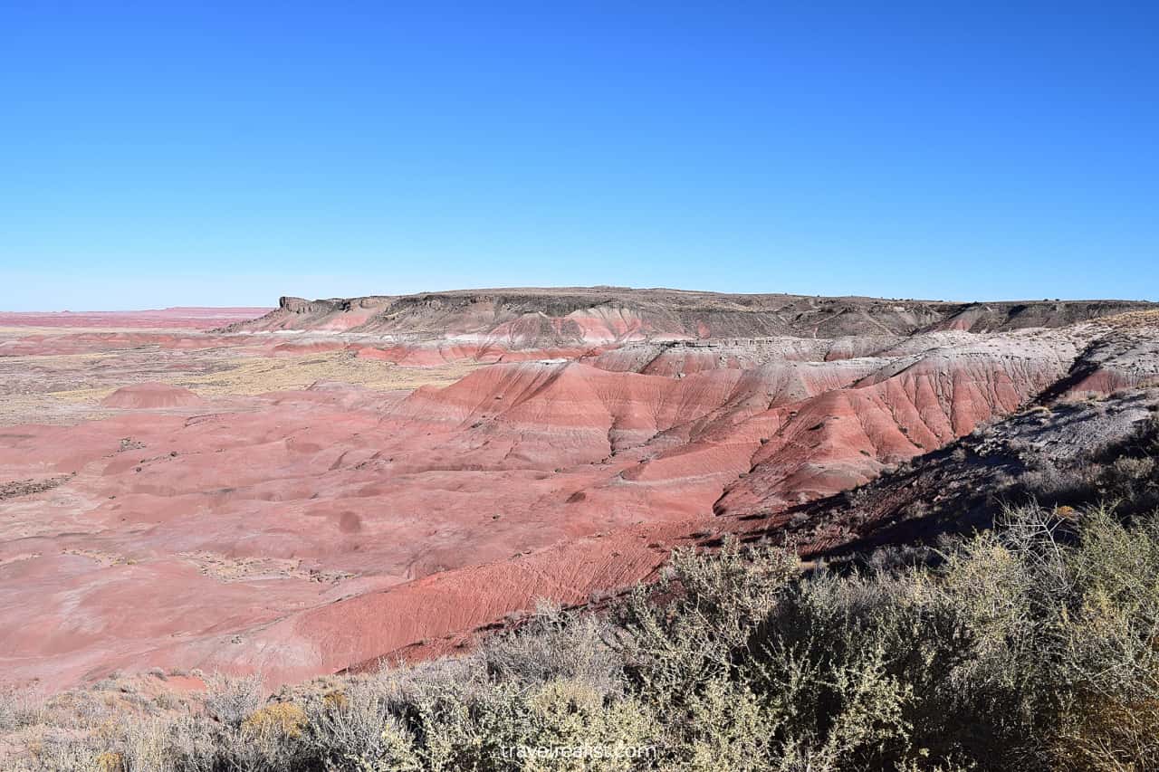 Painted Desert Area in Petrified Forest National Park, Arizona, US
