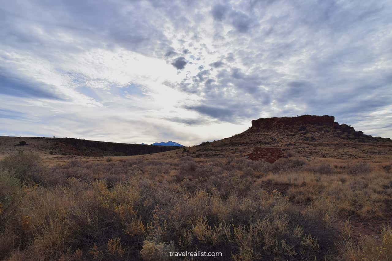 Views of Wupatki National Monument in Arizona, US