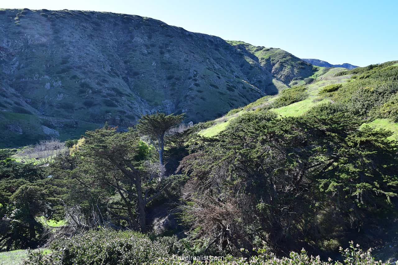 Cavern Point trailhead in Channel Islands National Park, California, US