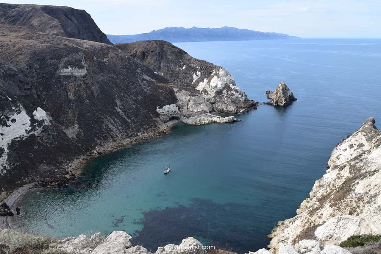 Potato harbor during dry season in Channel Islands National Park, California, US