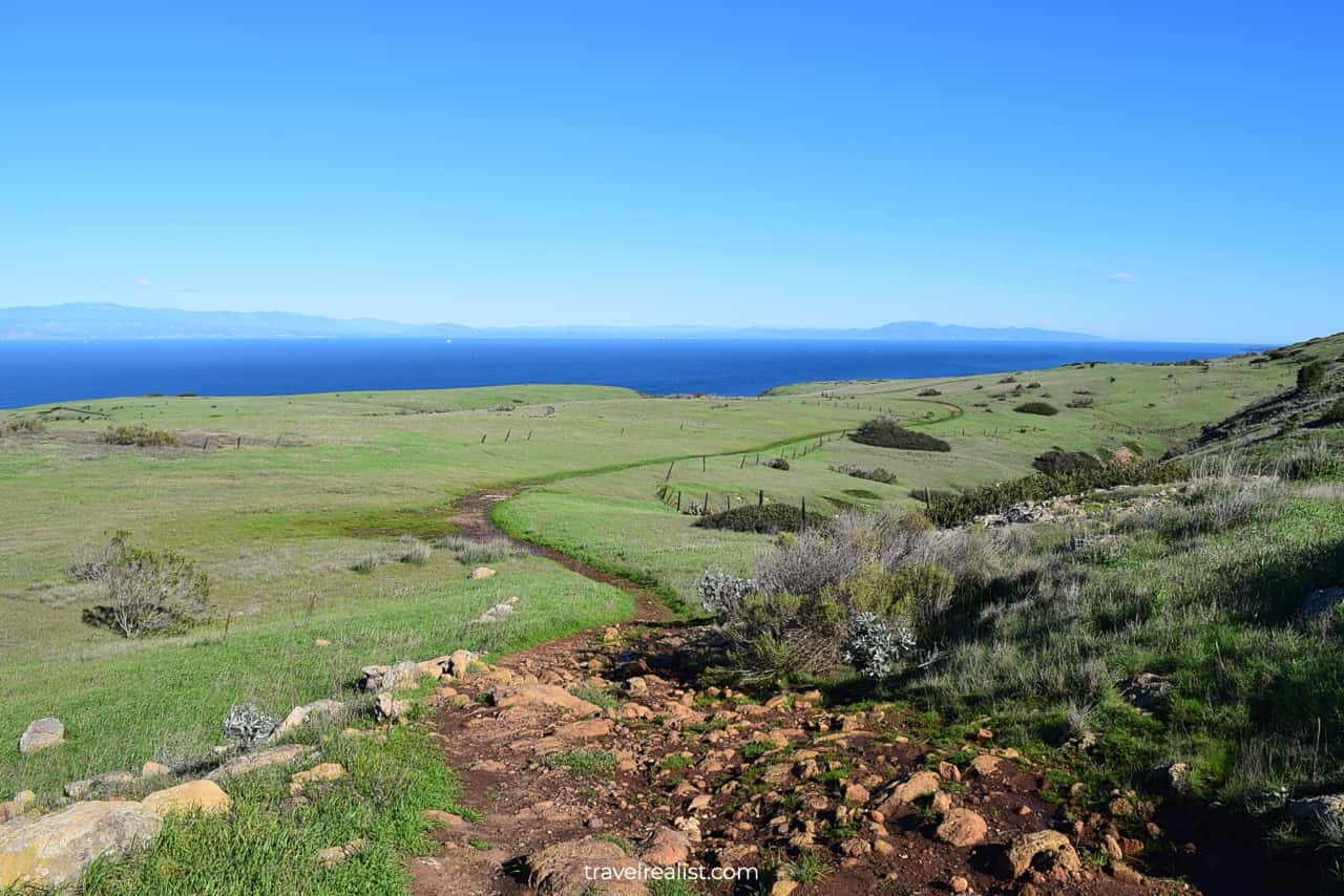 Smugglers Road views in Channel Islands National Park, California, US