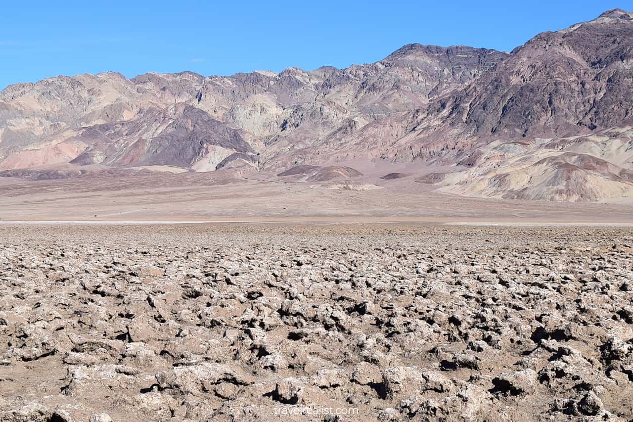 Devil's Golf Course in Death Valley National Park, California, US