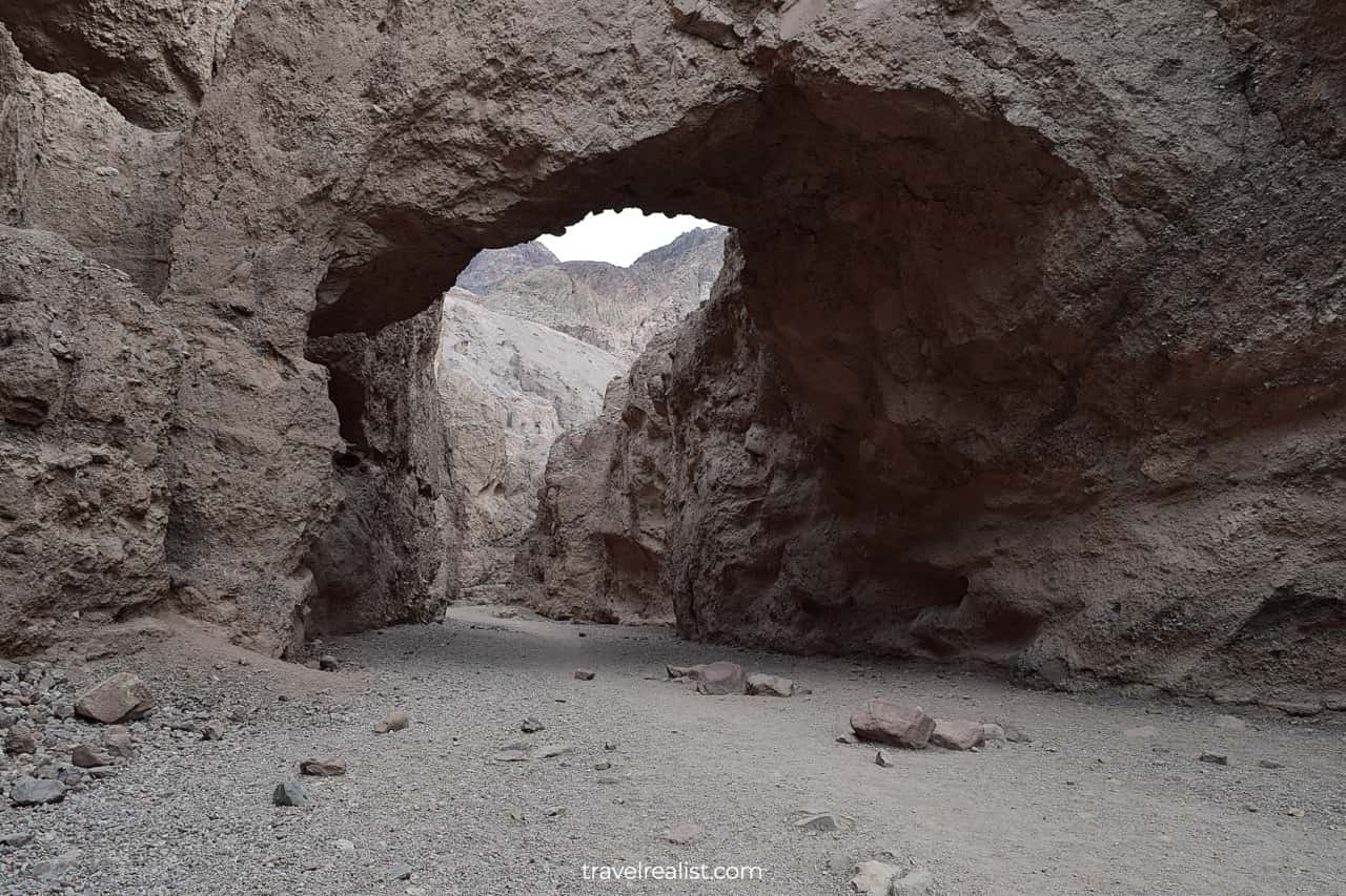 Natural Bridge arch in Death Valley National Park, California, US, one of the best national parks to visit during spring break
