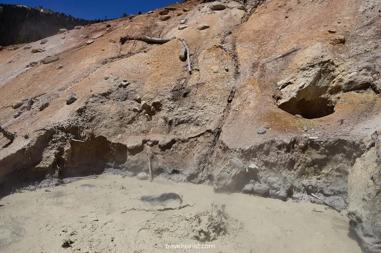 Sulphur Works in Lassen Volcanic National Park, California, US