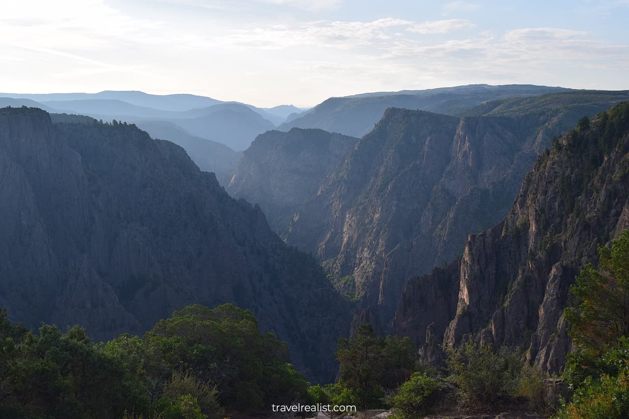 Tomichi Point in Black Canyon of the Gunnison, Colorado, US, one of best uncrowded destinations for Memorial Day Weekend