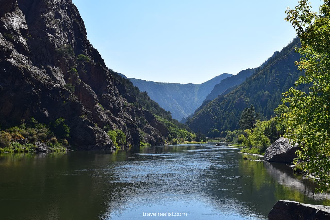Gunnison river at East Portal in Black Canyon of the Gunnison, Colorado, US