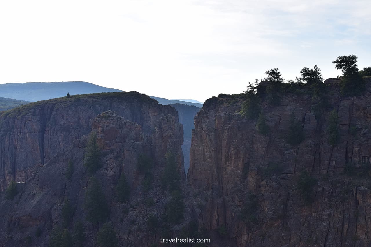 Pulpit Rock & Cross Fissures in Black Canyon of the Gunnison, Colorado, US